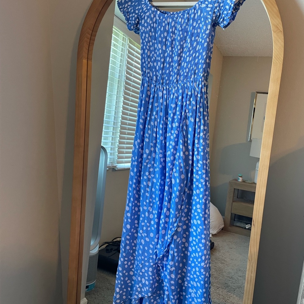 Tiare Hawaii blue maxi dress